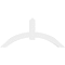 Ekena Millwork Archdale Architectural Grade PVC Gable Bracket, 72"W x 33"H x 4"D x 6"F, 11/12 Pitch GBP072X33X0406ARC00 - alternate 4